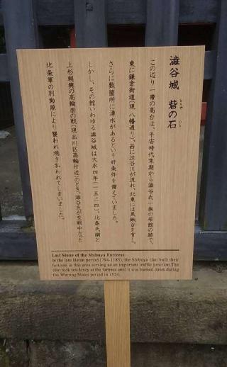 渋谷城（金王丸城）の登城記録(けいいちさん)