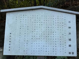 石神井城の登城記録(無極さん)