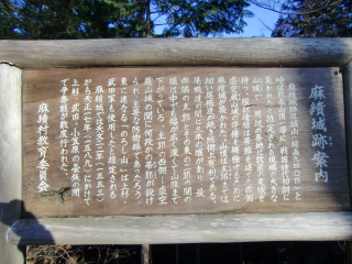 麻績城の登城記録(dougenさん)