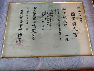 松江城の登城記録(とっさんさん)