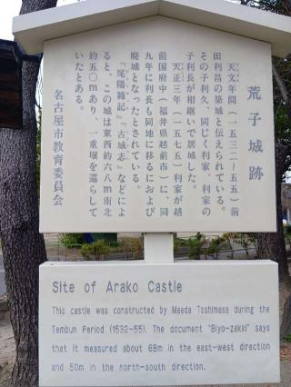 荒子城の登城記録(生涯足軽さん)