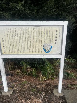 中久喜城の登城記録(やさかさん)