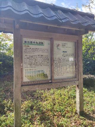 東田原中丸館（東田原城、東田原中丸遺跡・波多野忠綱館）の登城記録(マリリさん)