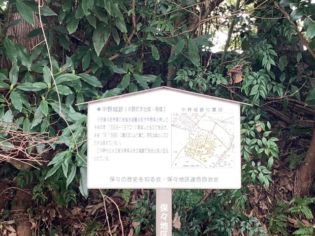 三重県四日市市中野町 中野城の写真1